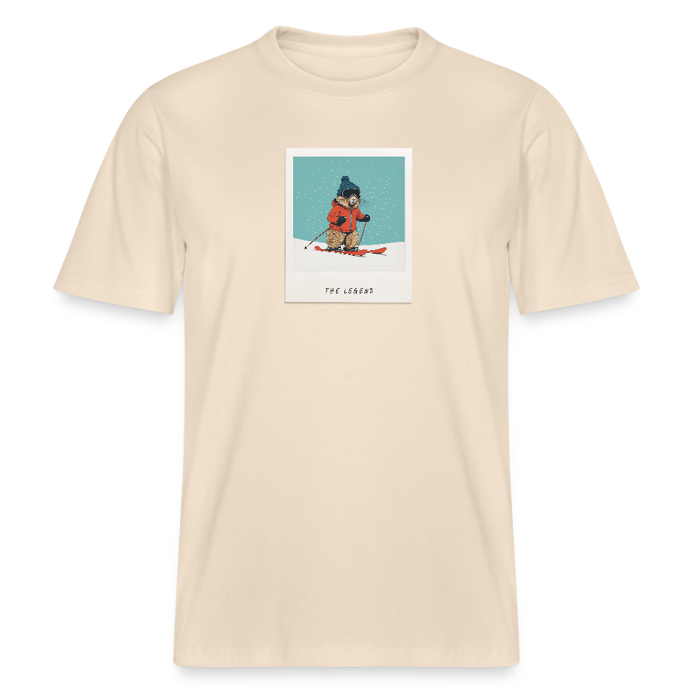 T-Shirt "The Legend - Ski" - Weißgrau