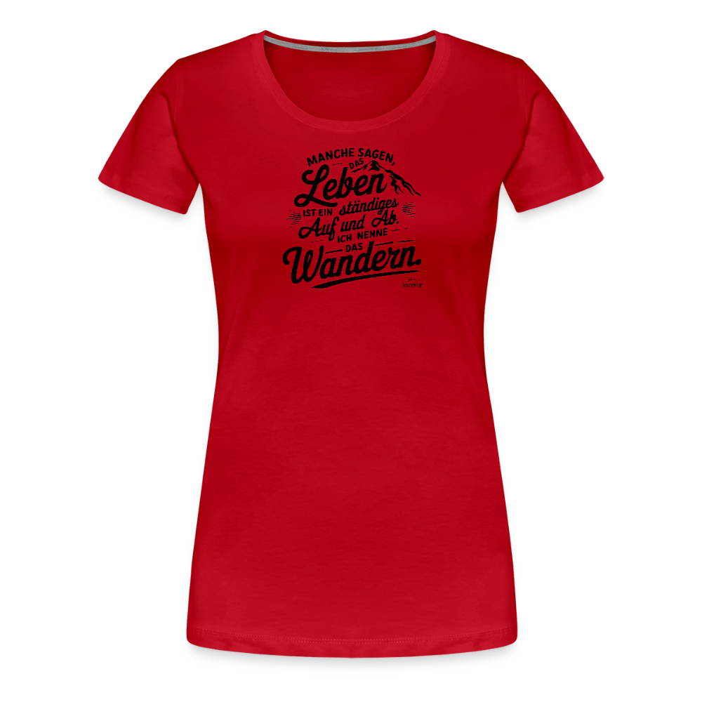 Women Shirt "Wanderleben" - Rot