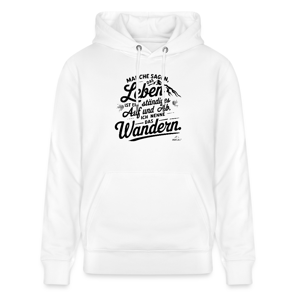 Hoodie "Wanderleben"" - Weiß