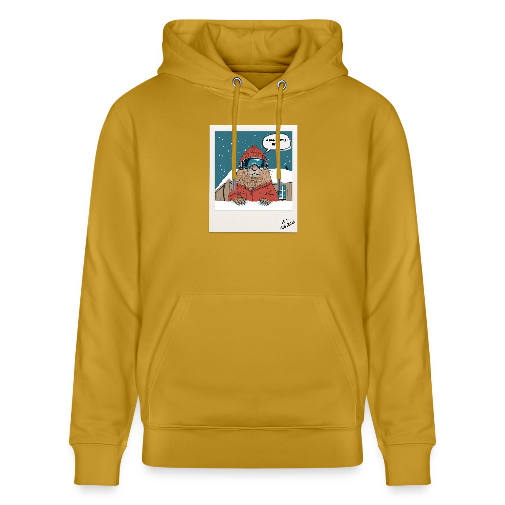 Hoodie "Nonverbale Kommunikation" - Ocker