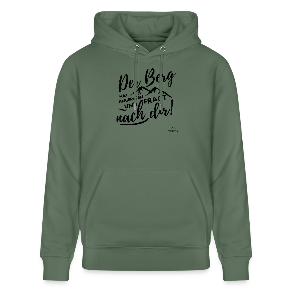 Hoodie "Der Berg ruft!"" - Tanngrün