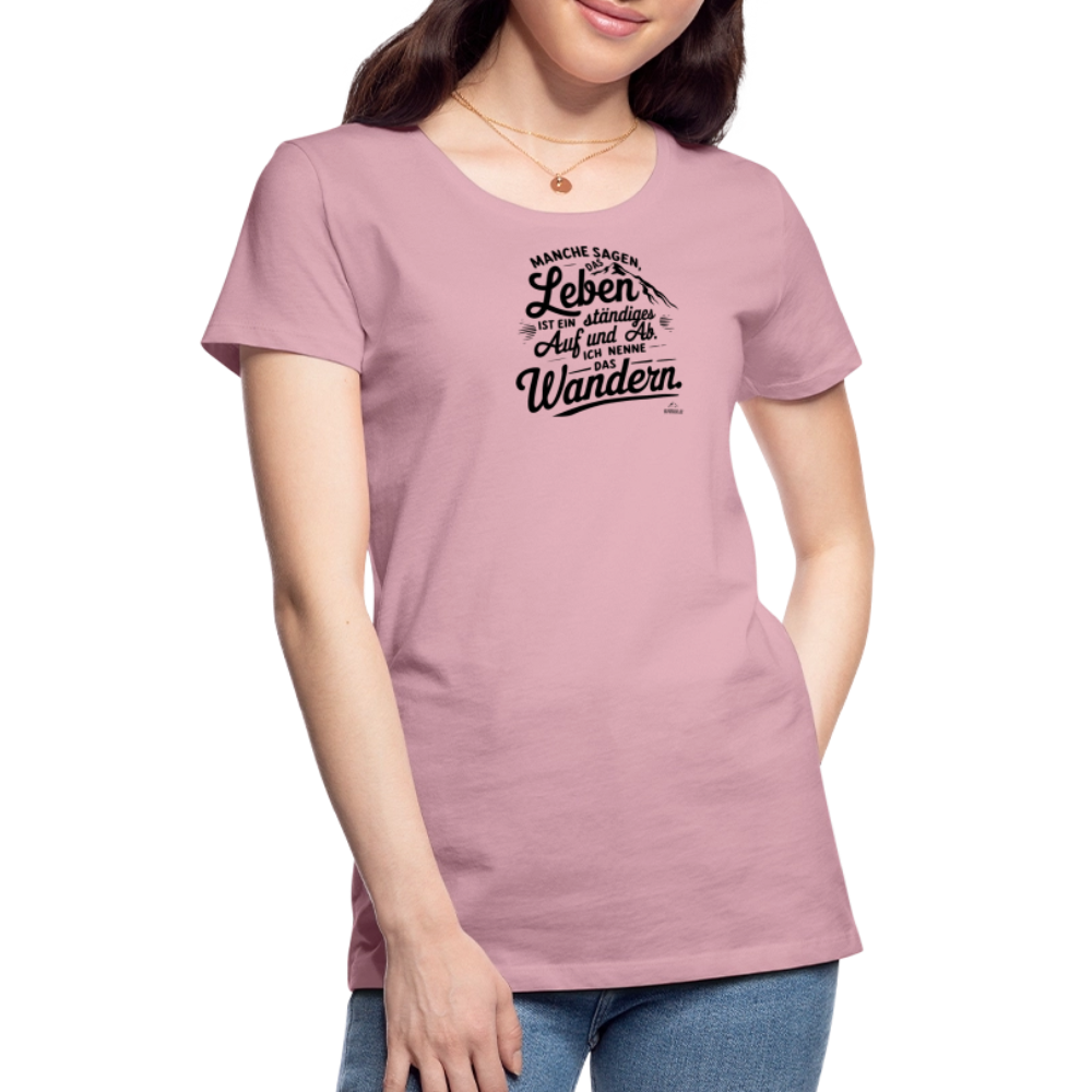 Women Shirt "Wanderleben" - Hellrosa