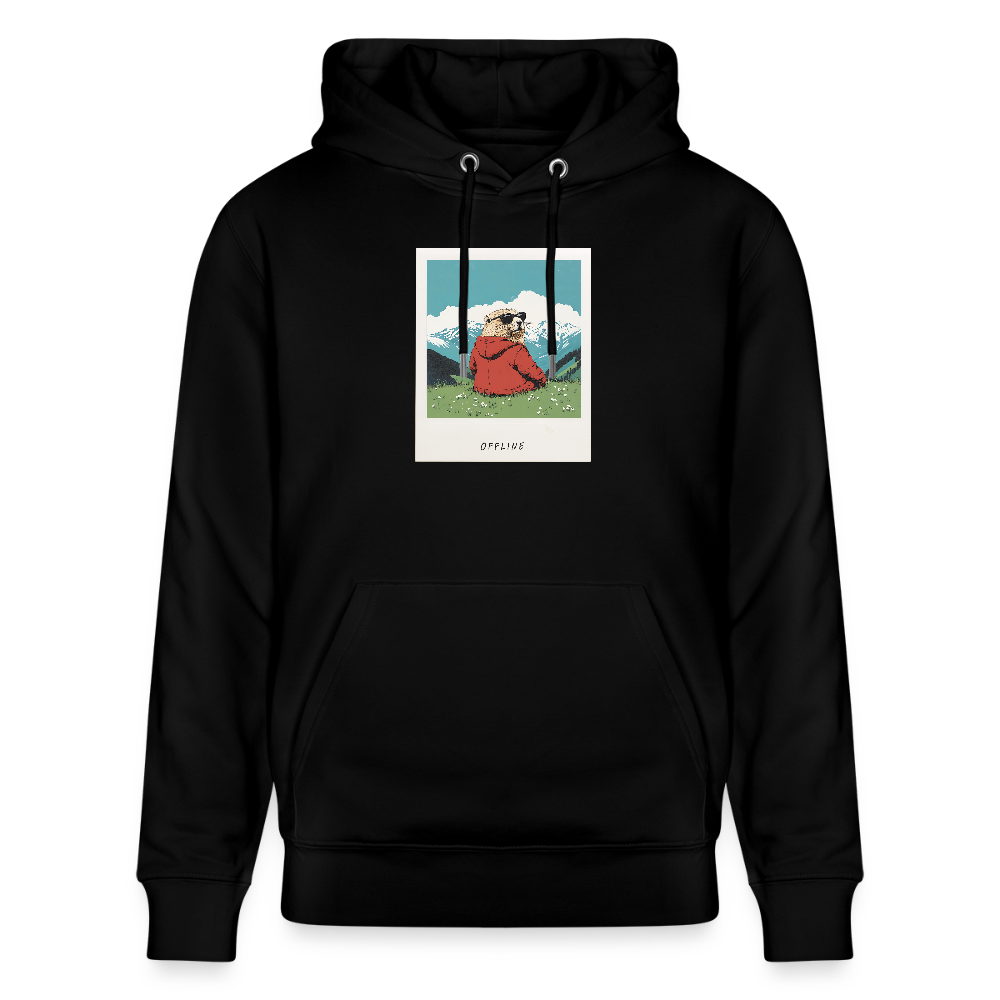 Hoodie "Offline" - Schwarz