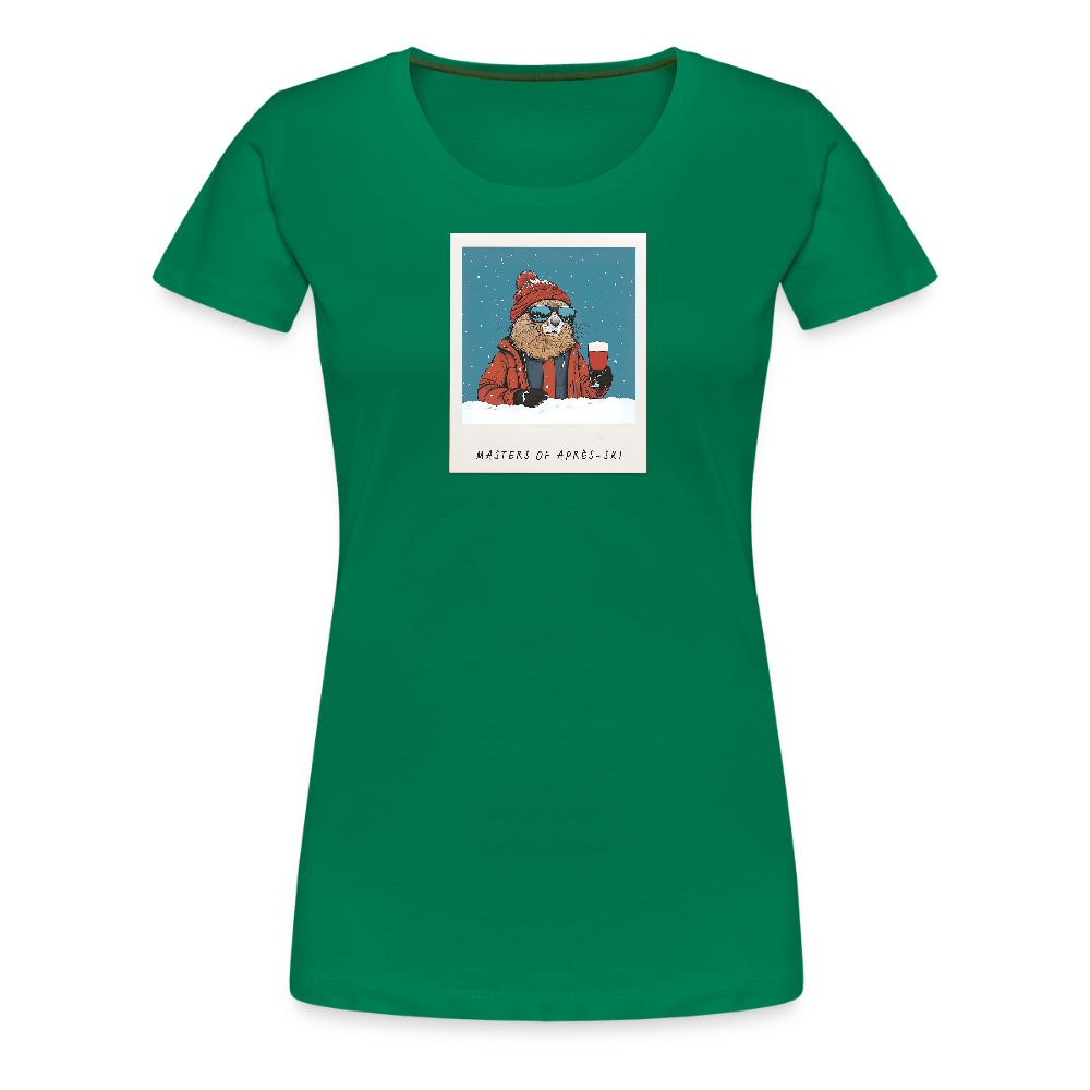 Women Shirt "Masters of Aprés Ski"" - Kelly Green