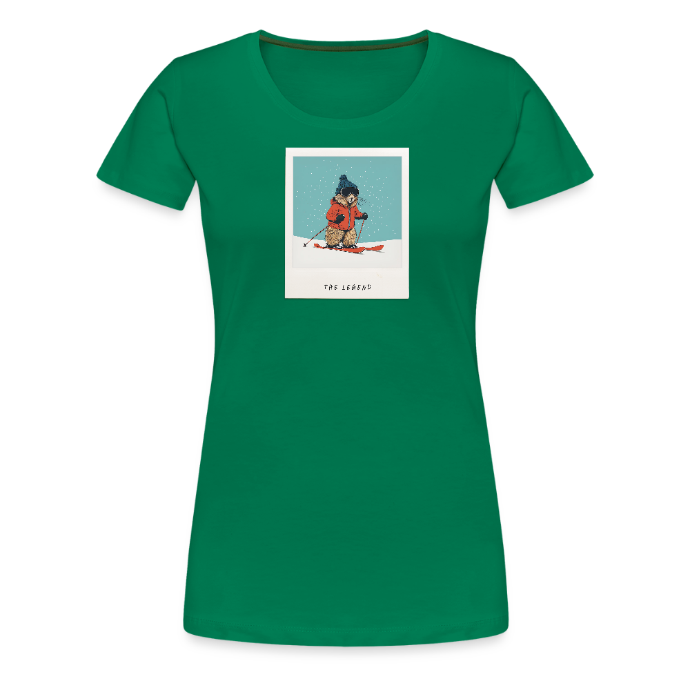 Women Shirt "The Legend - Ski" - Kelly Green