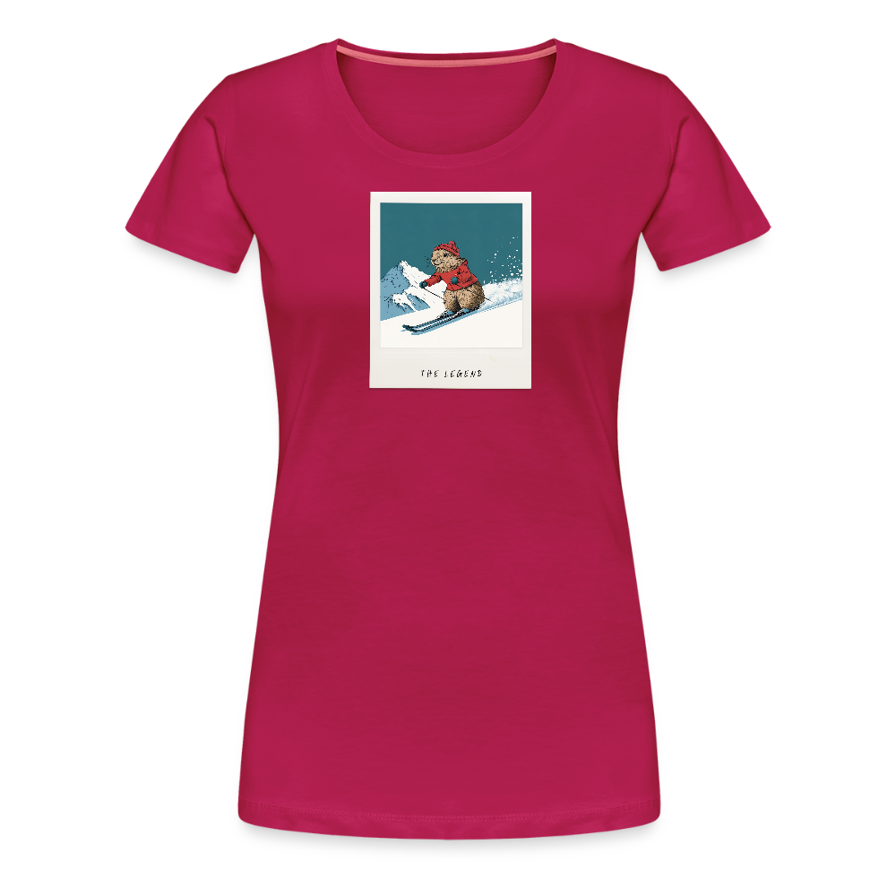 T-Shirt "She is the Legend" - dunkles Pink