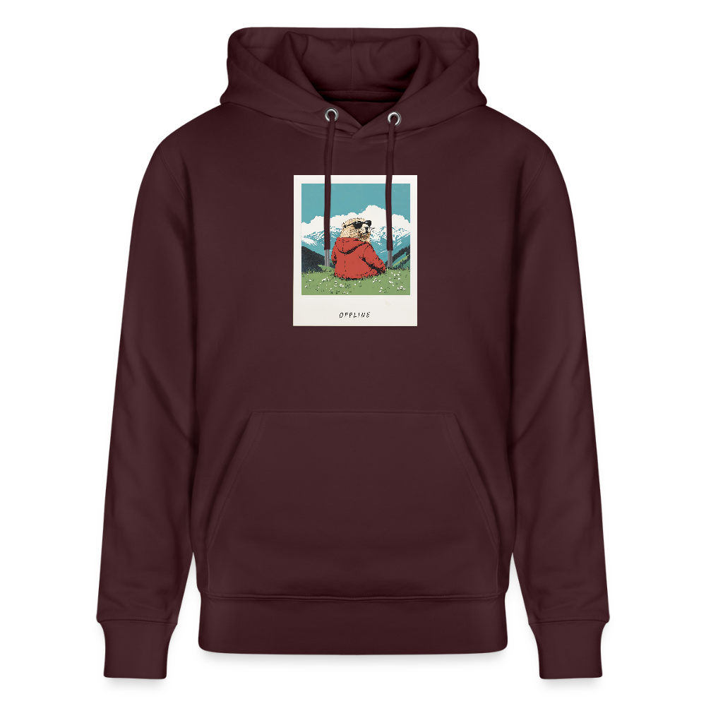 Hoodie "Offline" - Maroon