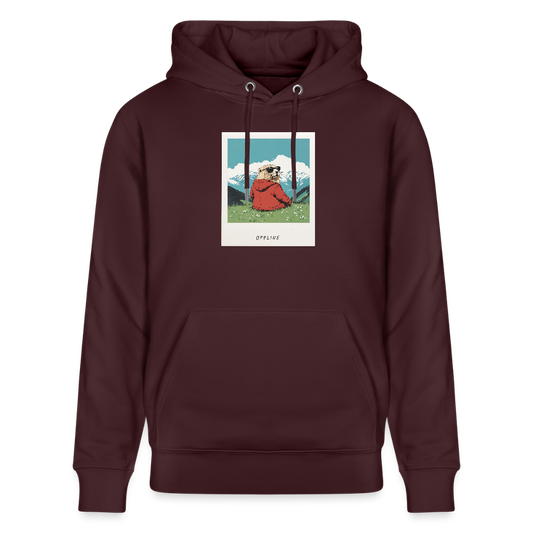 Hoodie "Offline" - Maroon