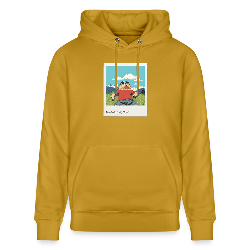 Hoodie "Nothing!" - Ocker