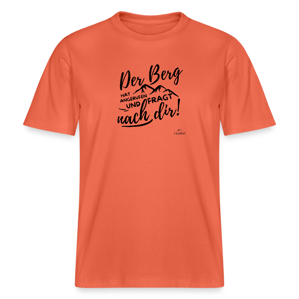 T-Shirt "Der Berg ruft!" - Hellrot