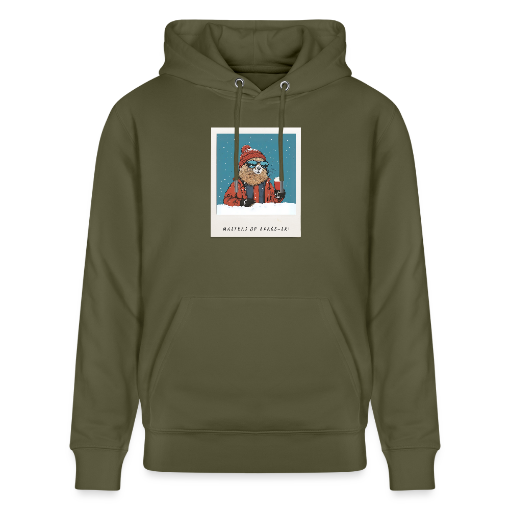 Hoodie "Masters of Aprés Ski"" - Khaki Grün