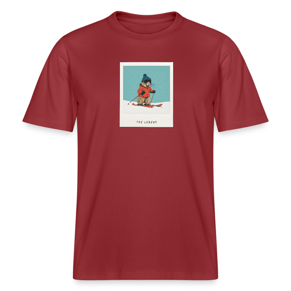 T-Shirt "The Legend - Ski" - Erdrot