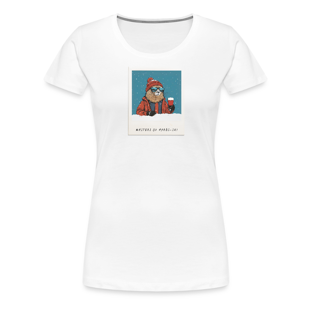 Women Shirt "Masters of Aprés Ski"" - Weiß