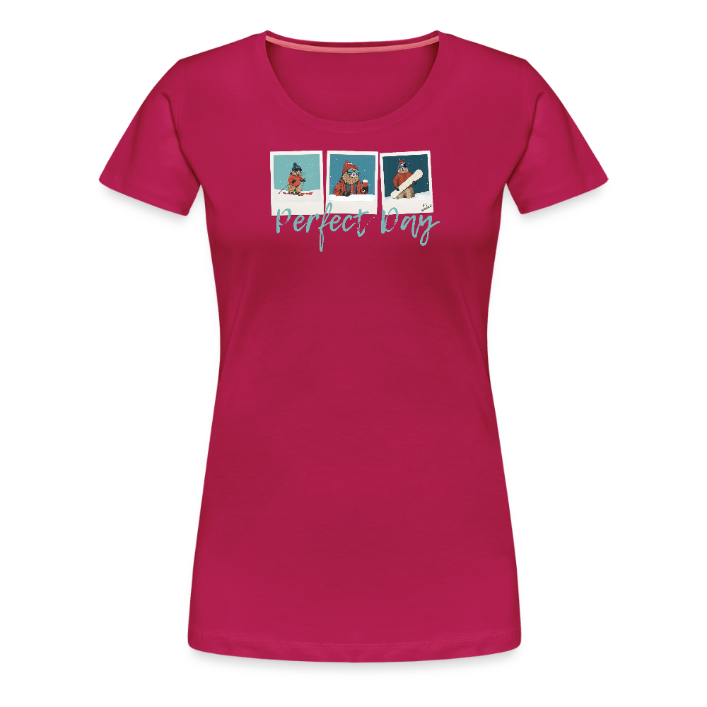 Women Shirt "Perfect Day" - dunkles Pink