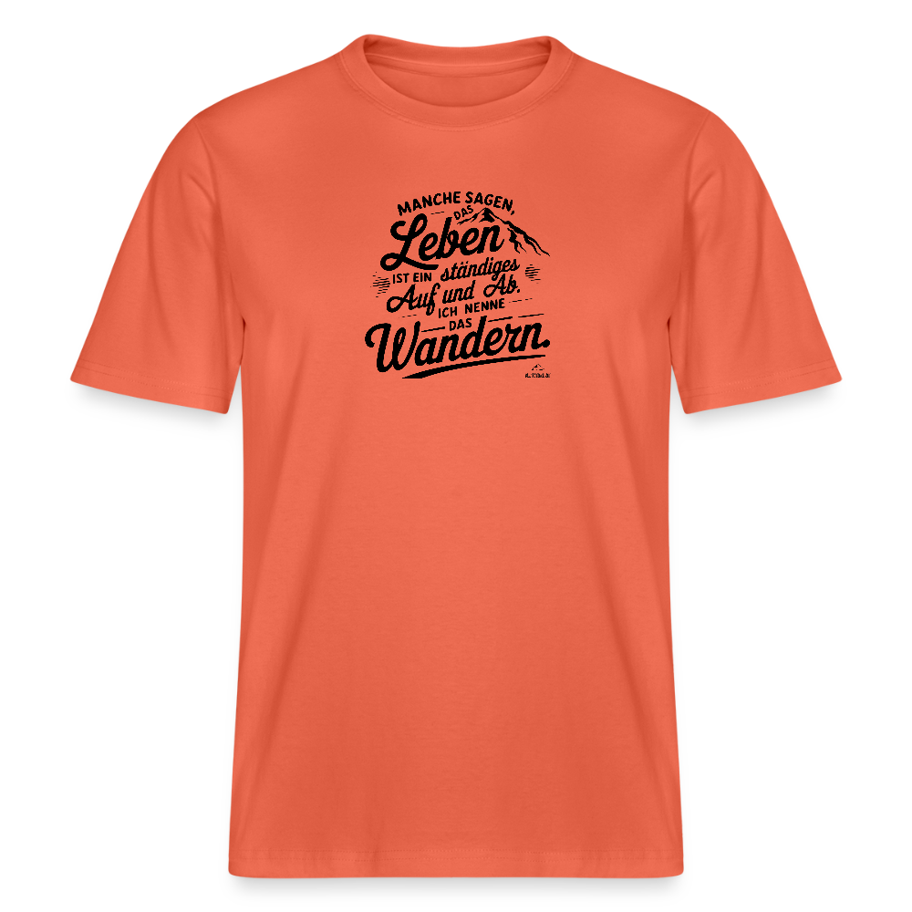 T-Shirt "Wanderleben" - Hellrot
