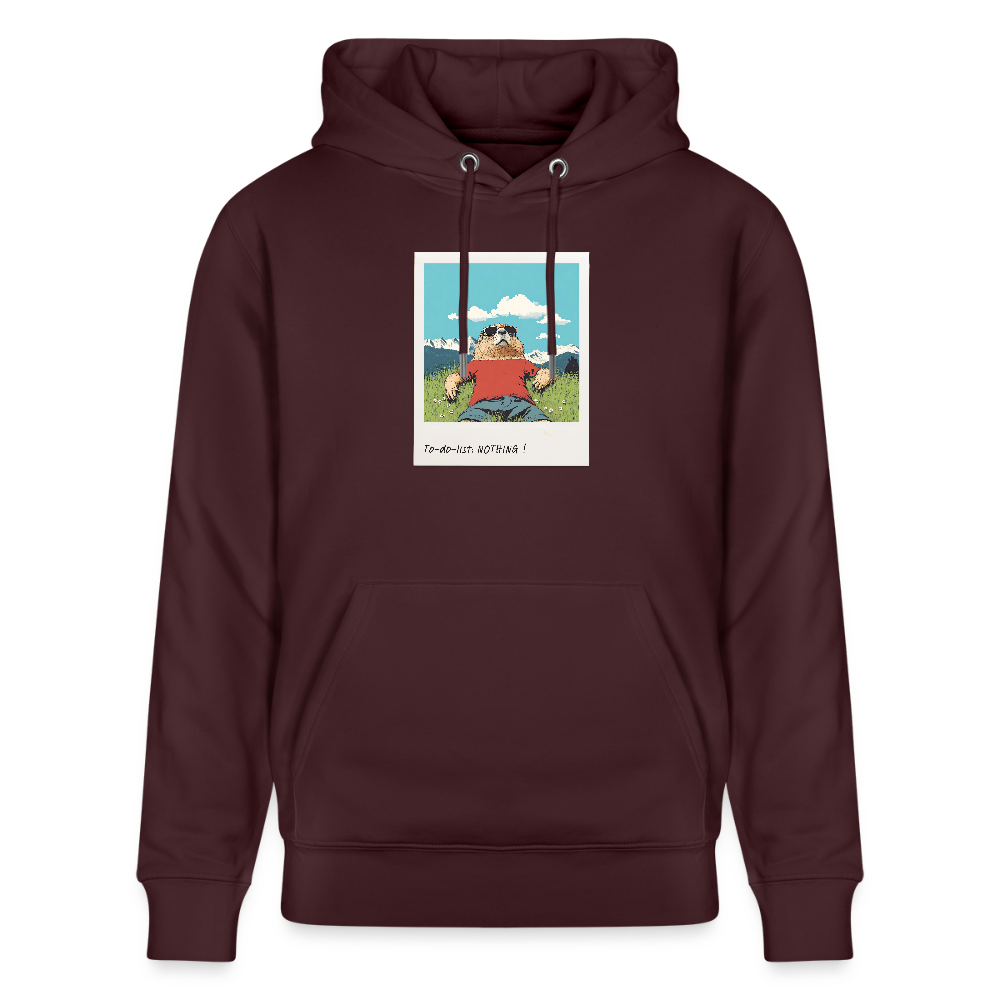Hoodie "Nothing!" - Maroon