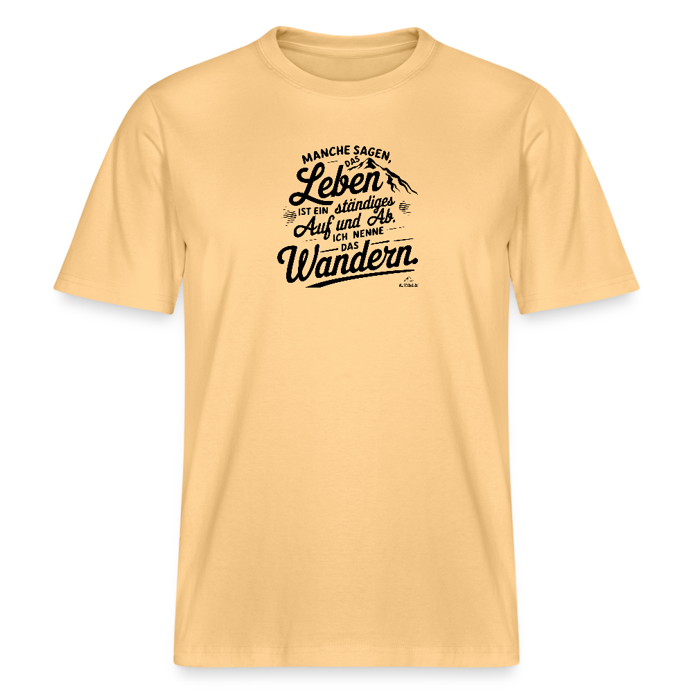 T-Shirt "Wanderleben" - Hellgelb