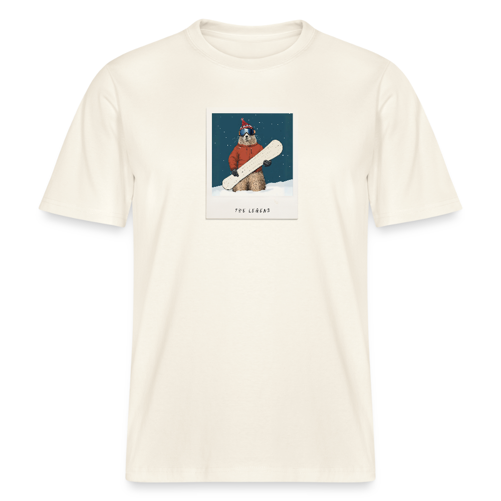 T-Shirt "The Legend - Board" - Naturweiß 
