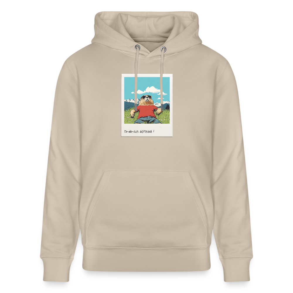 Hoodie "Nothing!" - Beige