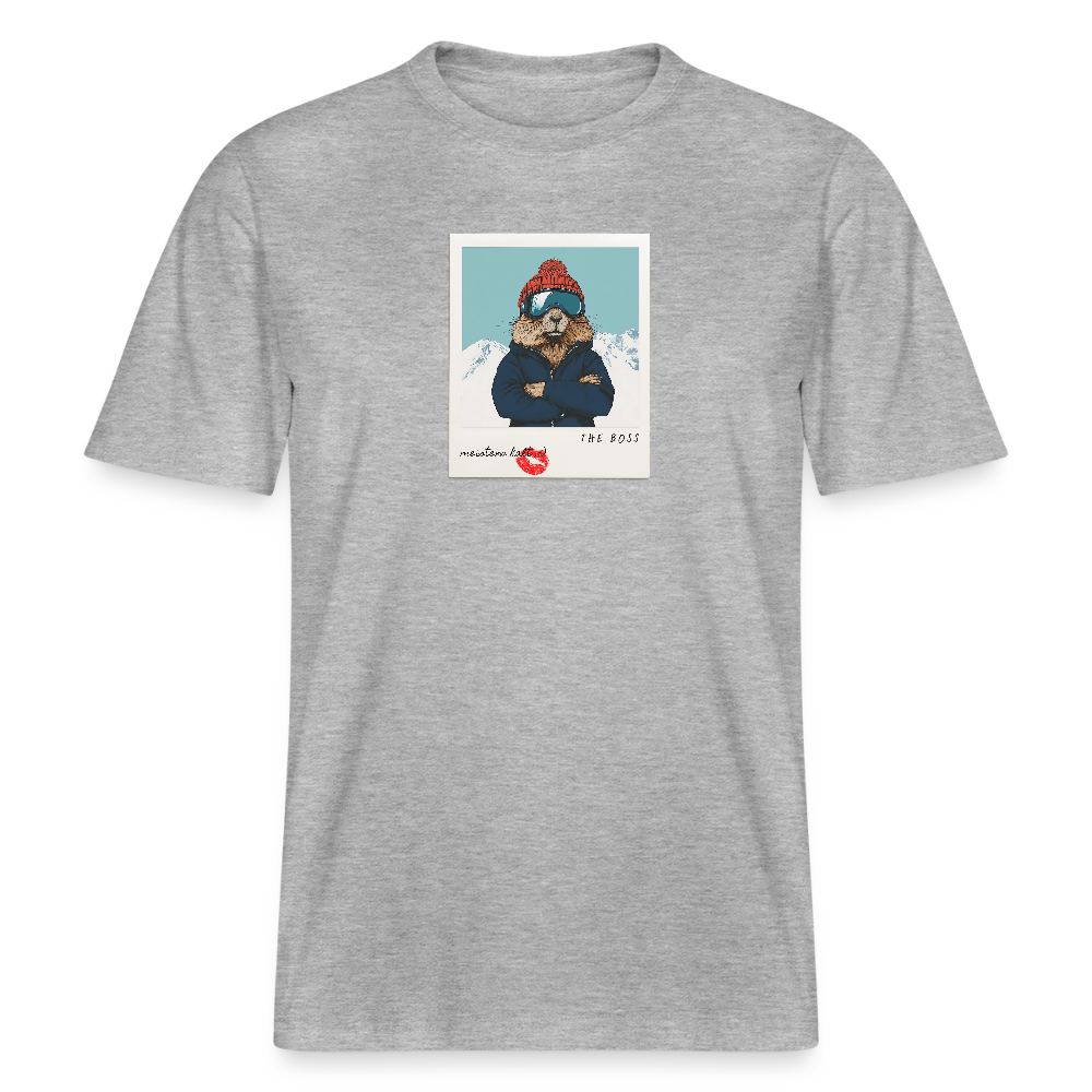 T-Shirt "The Boss" - Grau meliert