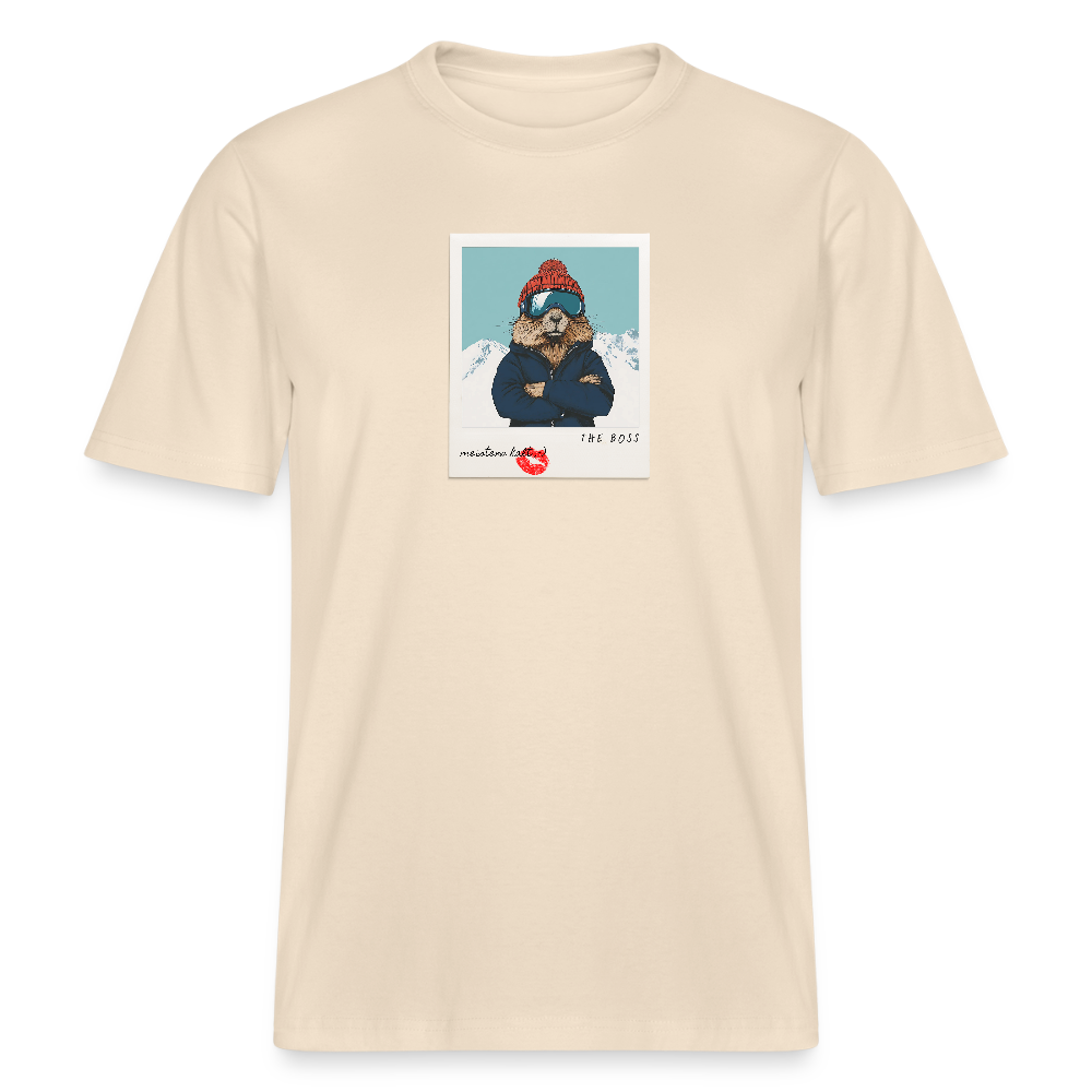 T-Shirt "The Boss" - Weißgrau