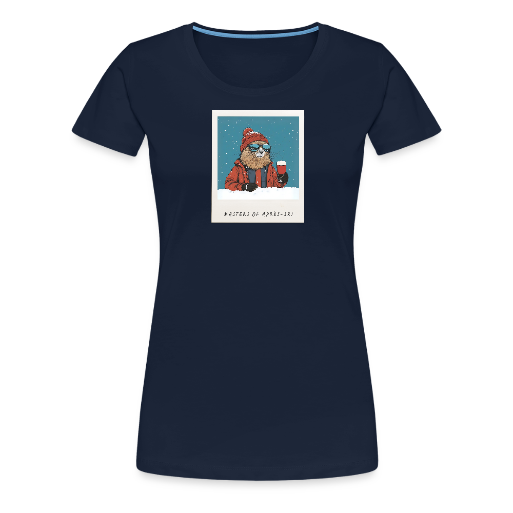 Women Shirt "Masters of Aprés Ski"" - Navy