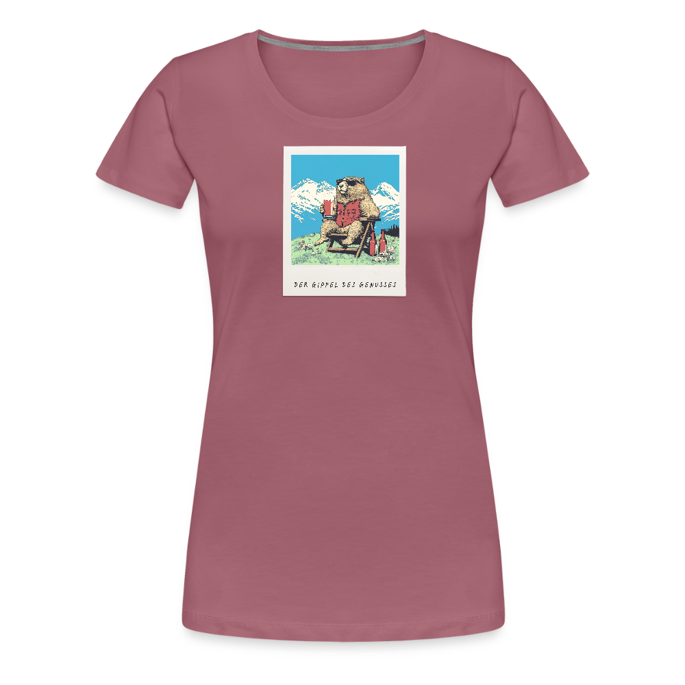 Women Shirt "Genussgipfel" - Malve
