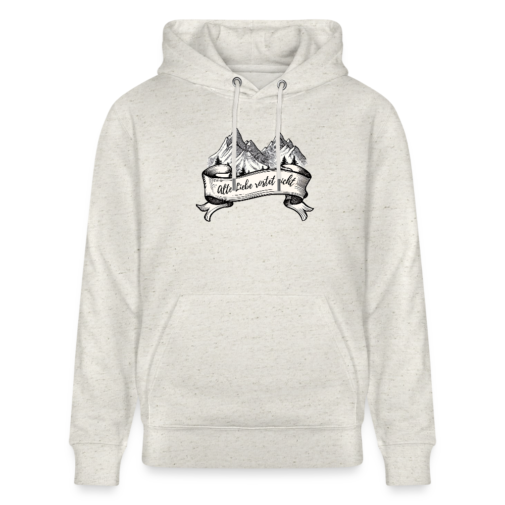 Hoodie "Alte Liebe" - Beige meliert