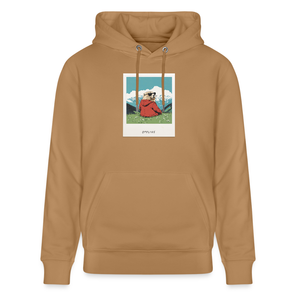 Hoodie "Offline" - Karamell 