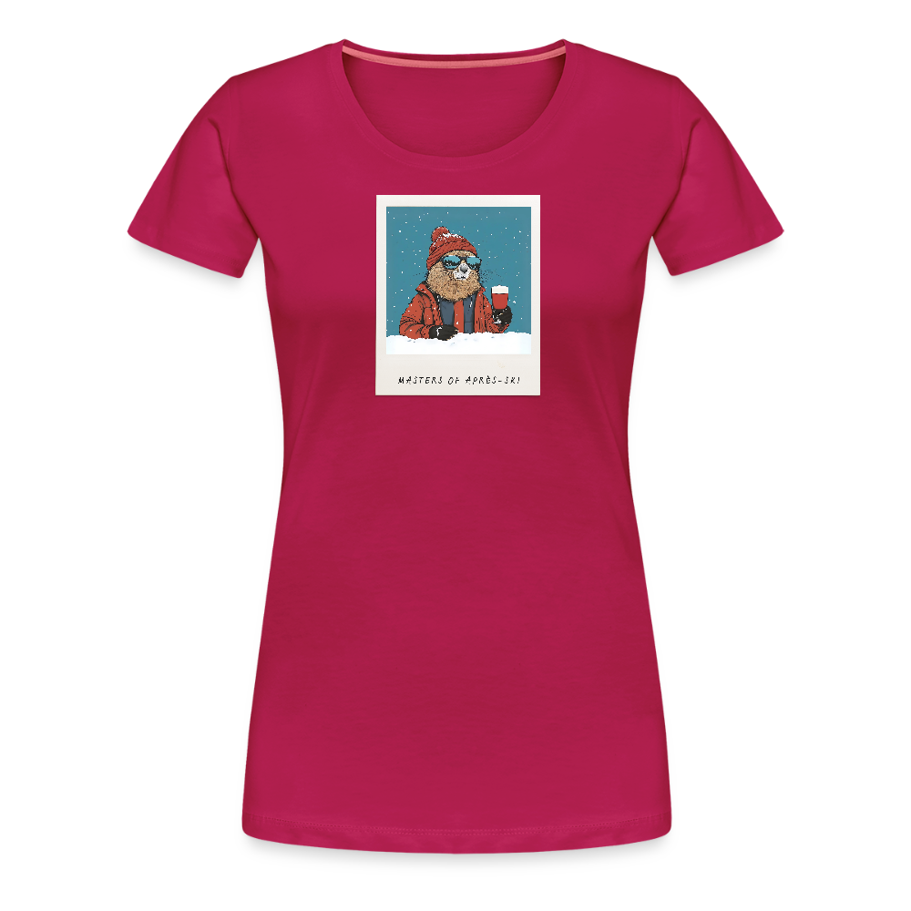 Women Shirt "Masters of Aprés Ski"" - dunkles Pink