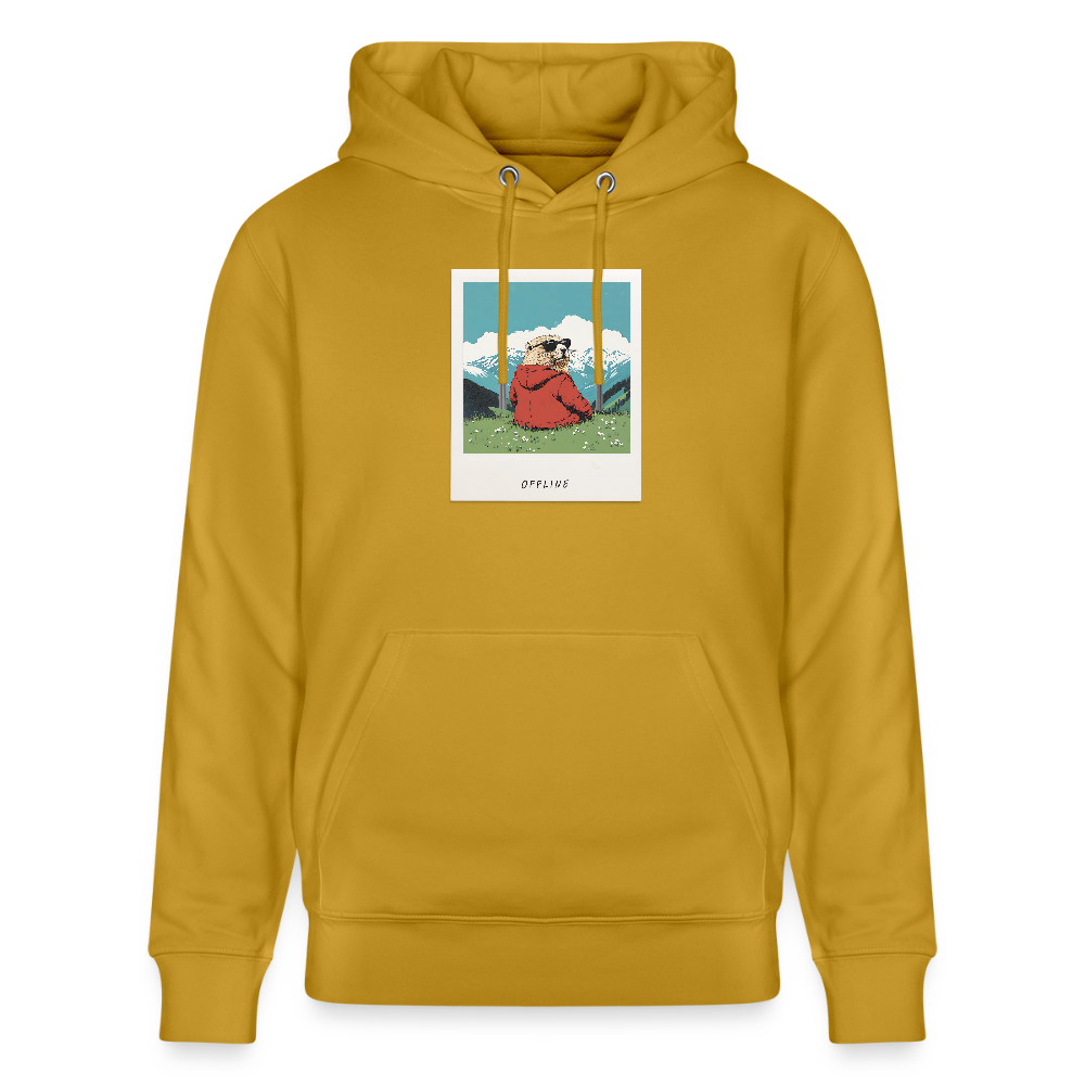 Hoodie "Offline" - Ocker
