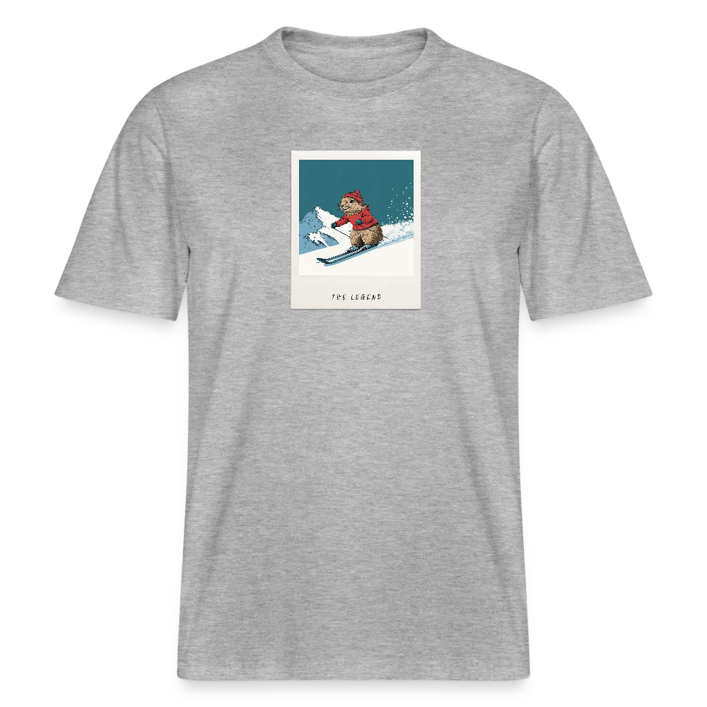 T-Shirt "She is the Legend" - Grau meliert