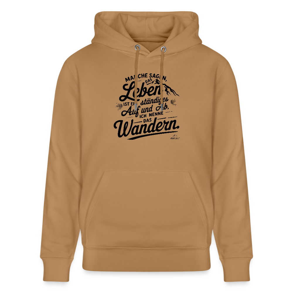Hoodie "Wanderleben"" - Karamell 