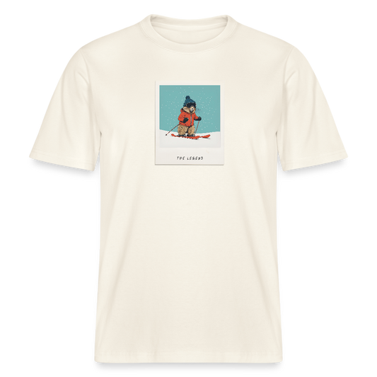 T-Shirt "The Legend - Ski" - Naturweiß 