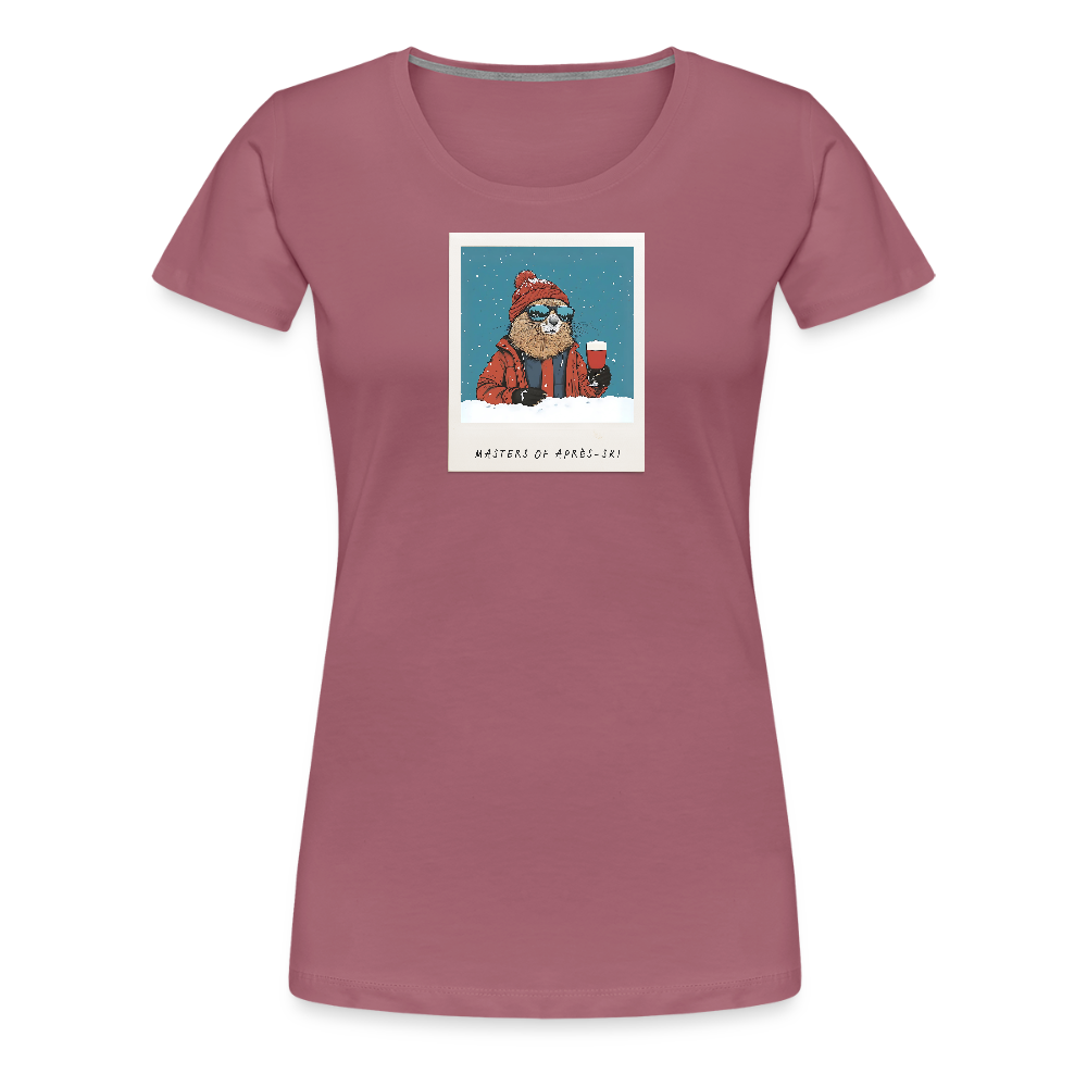 Women Shirt "Masters of Aprés Ski"" - Malve
