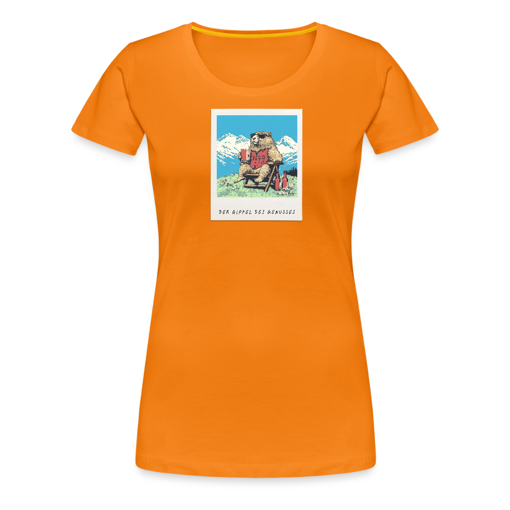 Women Shirt "Genussgipfel" - Orange