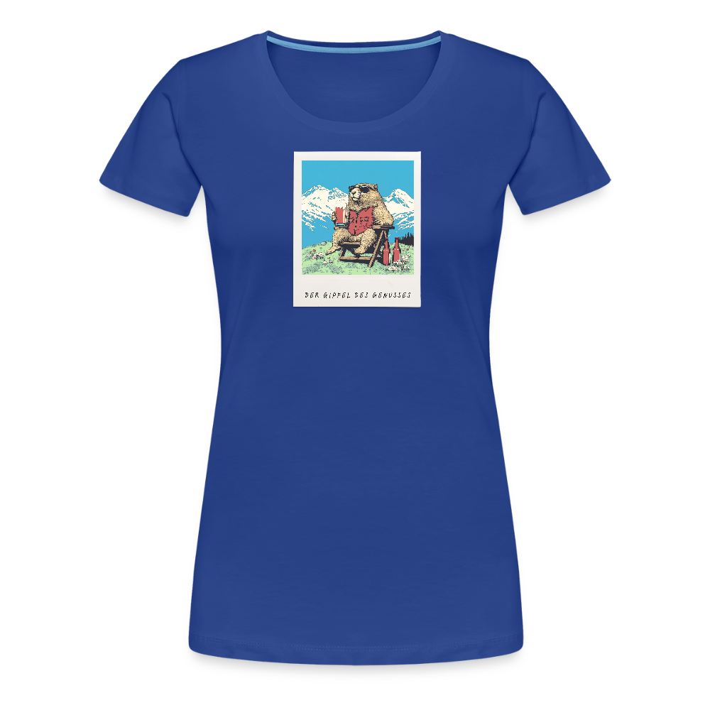 Women Shirt "Genussgipfel" - Königsblau
