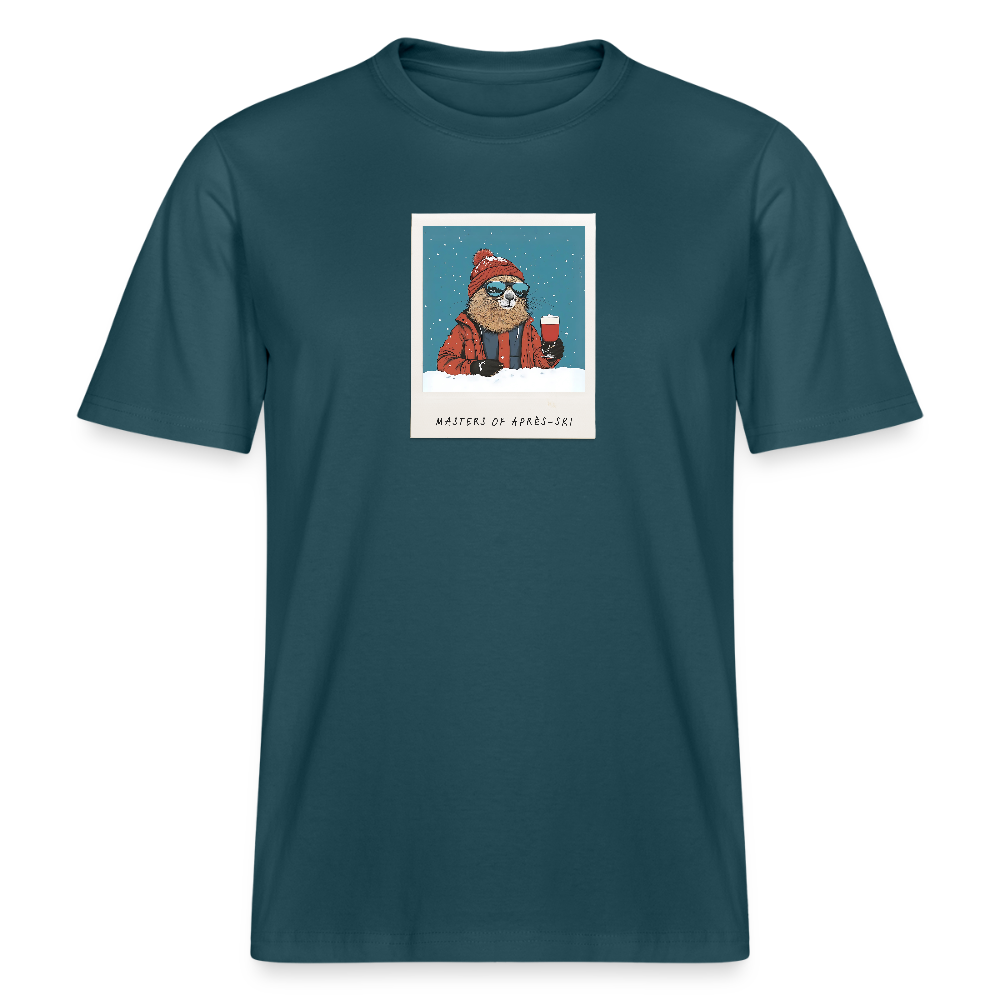 T-Shirt "Masters of Aprés Ski" - Dunkles Petrol