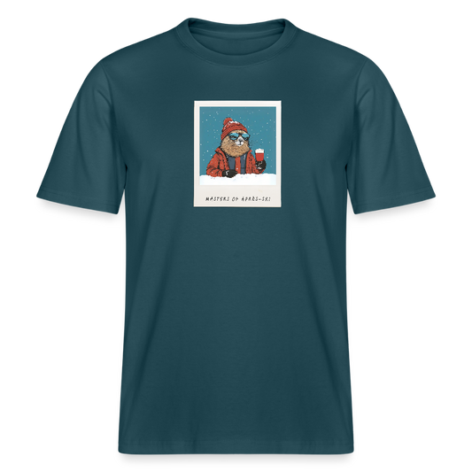 T-Shirt "Masters of Aprés Ski" - Dunkles Petrol