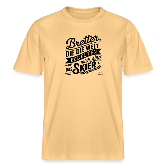 T-Shirt "Bretterwelt" - Hellgelb