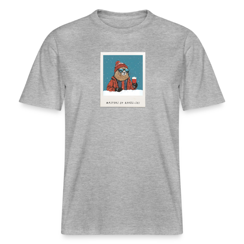 T-Shirt "Masters of Aprés Ski" - Grau meliert