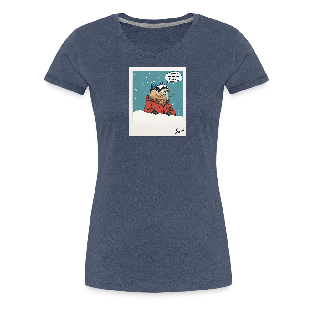 Women Shirt "Powder" - Blau meliert