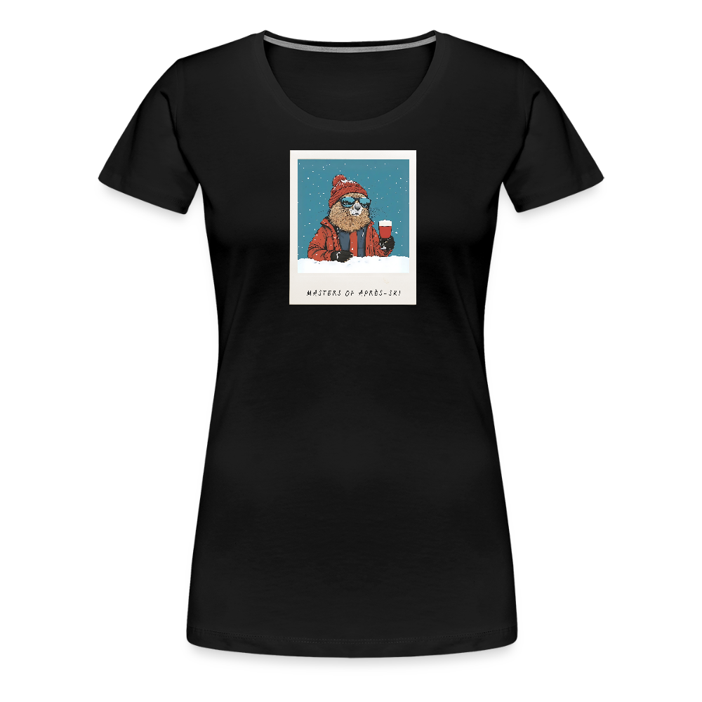 Women Shirt "Masters of Aprés Ski"" - Schwarz