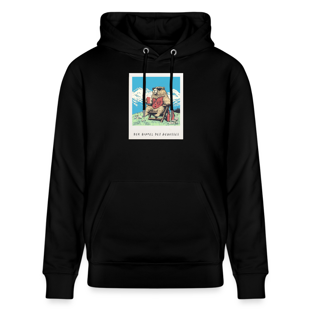 Hoodie "Genussgipfel" - Schwarz