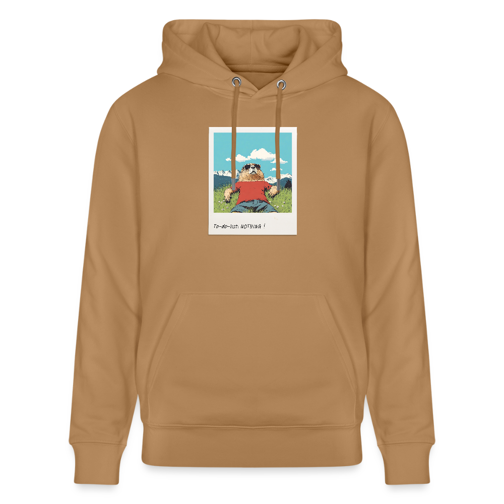 Hoodie "Nothing!" - Karamell 