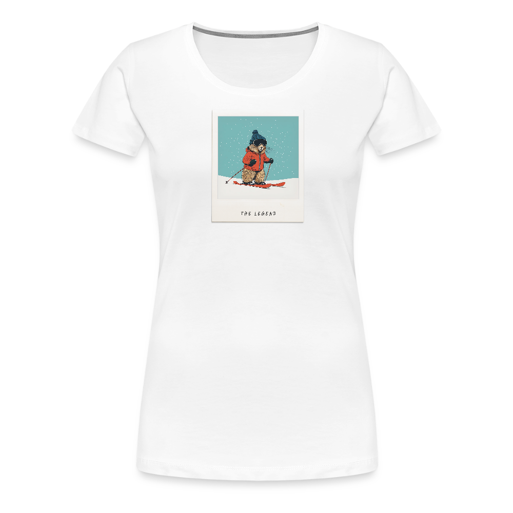 Women Shirt "The Legend - Ski" - Weiß