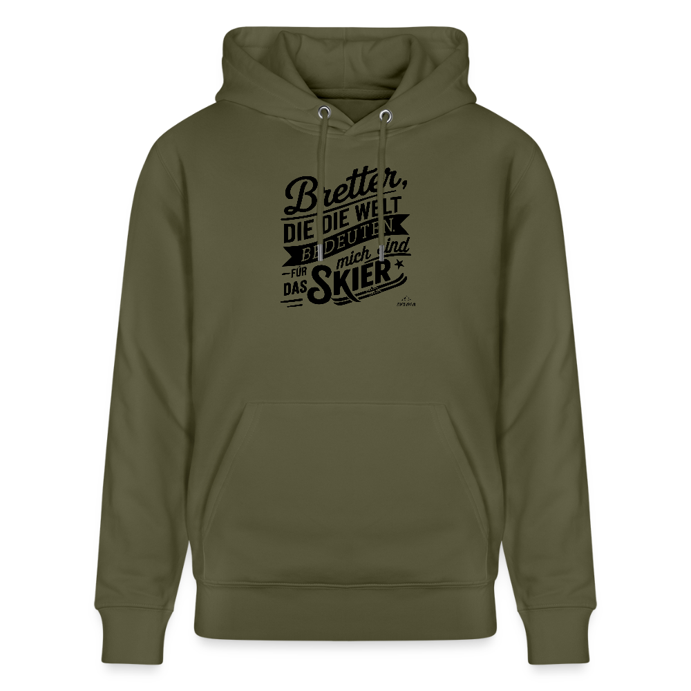 Hoodie "Bretterwelt" - Khaki Grün
