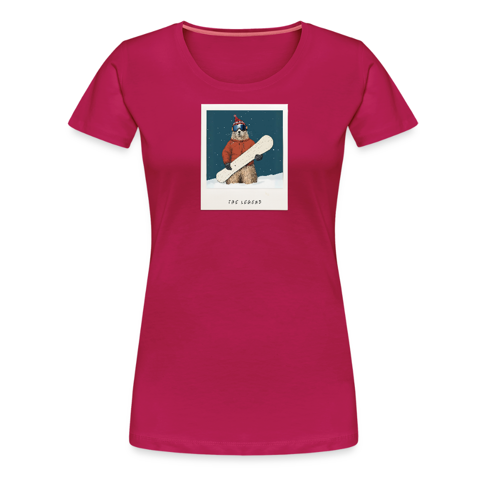 Women Shirt "The Legend - Board" - dunkles Pink