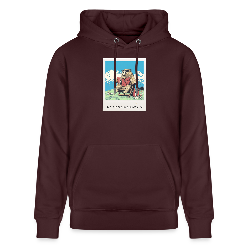 Hoodie "Genussgipfel" - Maroon
