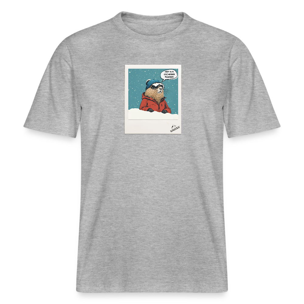 T-Shirt "Powder" - Grau meliert